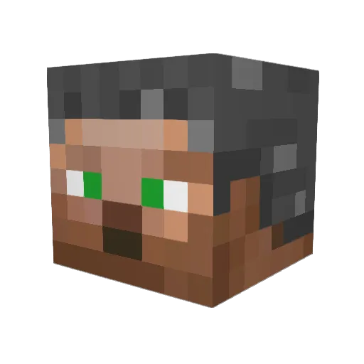 Vadon Minecraft avatar head, 3D render