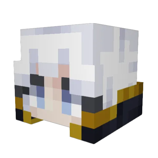 Vadur Minecraft avatar head, 3D render