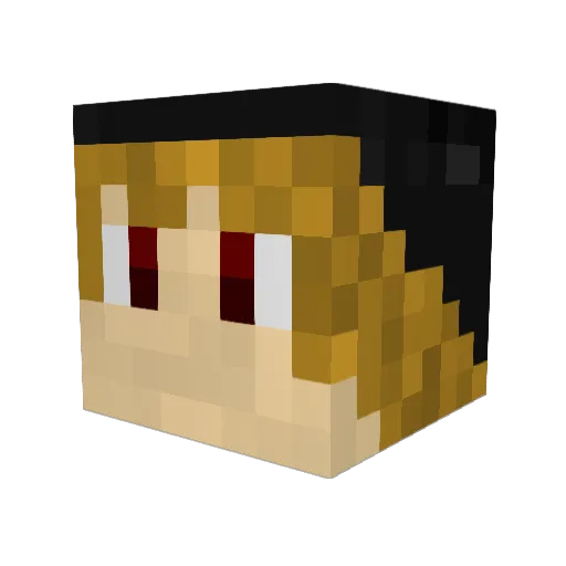 Vaelborn Minecraft avatar head, 3D render