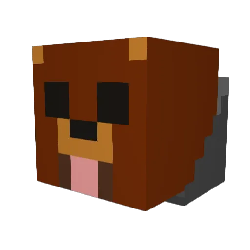 Vaelozz Minecraft avatar head, 3D render