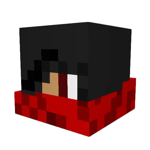 Vaeriss Minecraft avatar head, 3D render