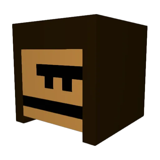 Vaermy Minecraft avatar head, 3D render