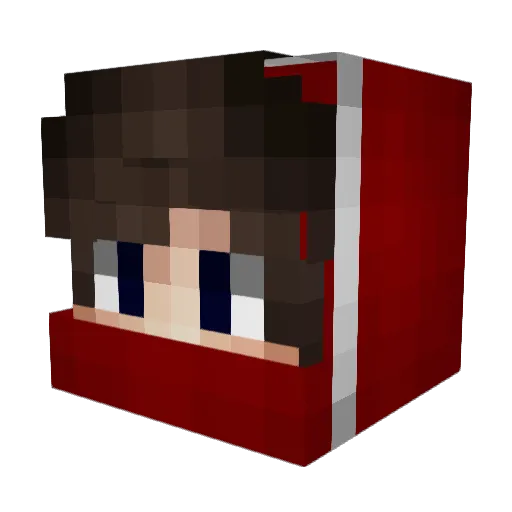 Vaetrix Minecraft avatar head, 3D render