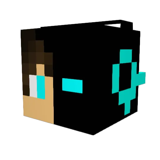 Vaeyr Minecraft avatar head, 3D render