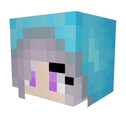 VagabondBec Minecraft avatar head, 3D render