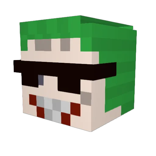 Vagabundo7 Minecraft avatar head, 3D render