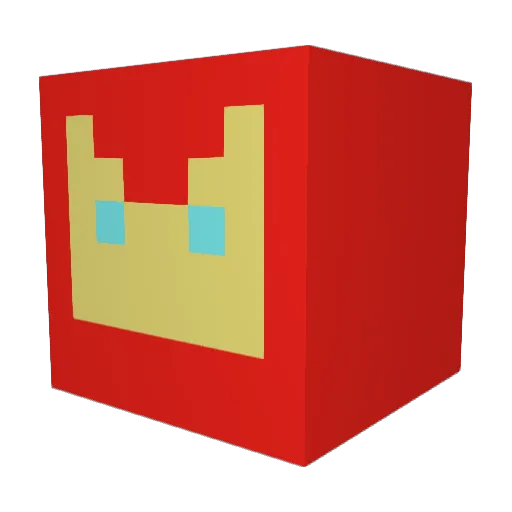 VaggLiquor Minecraft avatar head, 3D render