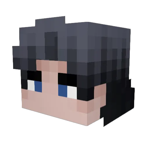 Vagon_Karman Minecraft avatar head, 3D render