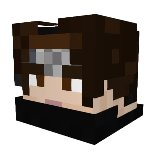 Vagspil12 Minecraft avatar head, 3D render