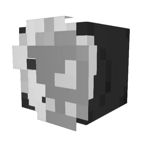 Vagterne Minecraft avatar head, 3D render