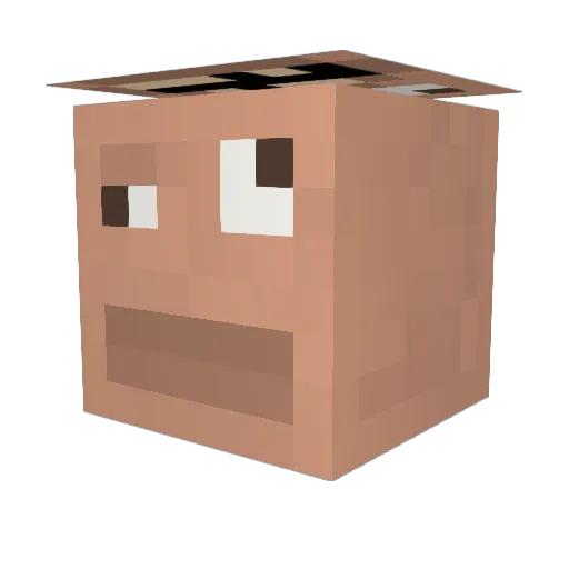 VagueVibesTV Minecraft avatar head, 3D render