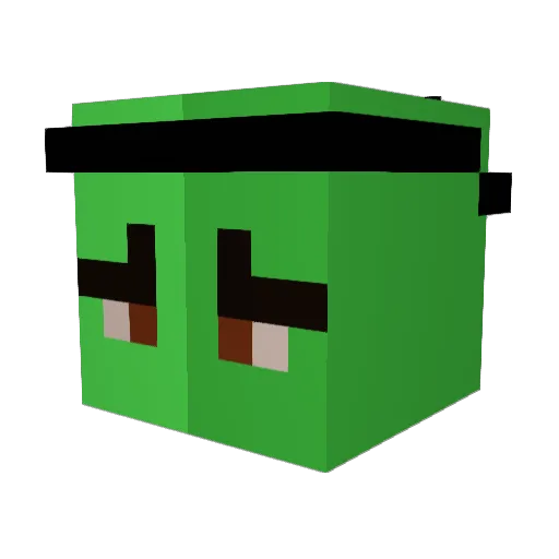 Vaguepvp Minecraft avatar head, 3D render