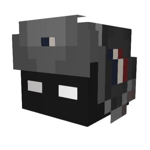 VahScar Minecraft avatar head, 3D render