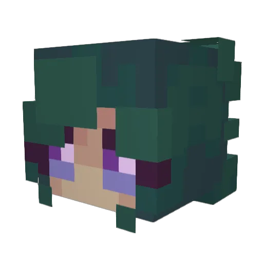 Vahaan Minecraft avatar head, 3D render