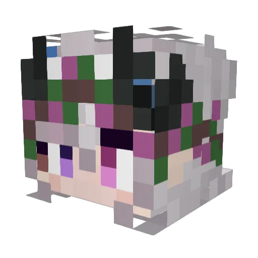 Vaindinth Minecraft avatar head, 3D render