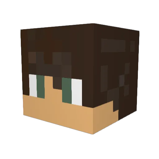 Vainglorey Minecraft avatar head, 3D render