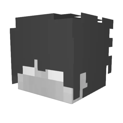 Vainreve Minecraft avatar head, 3D render