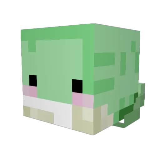 Vairux Minecraft avatar head, 3D render
