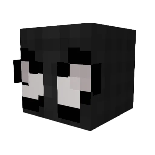 Vaishark Minecraft avatar head, 3D render