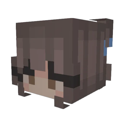 Vaistryx Minecraft avatar head, 3D render