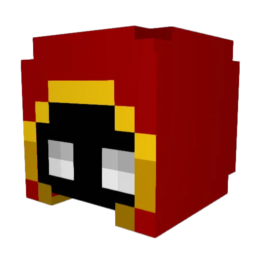 Vaizez Minecraft avatar head, 3D render