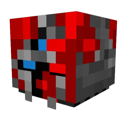 Vakarian96 Minecraft avatar head, 3D render