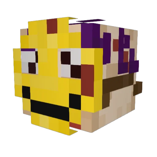 Vakho_Brooklyn Minecraft avatar head, 3D render