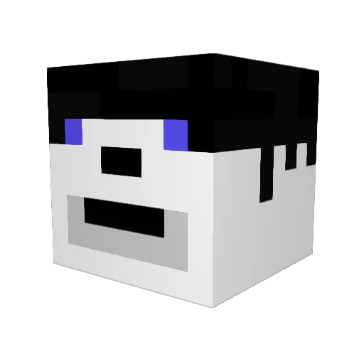 Vakir04 Minecraft avatar head, 3D render