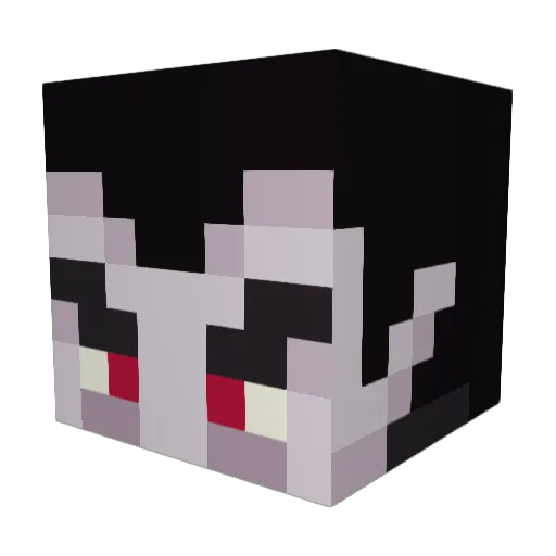 Vakrul Minecraft avatar head, 3D render