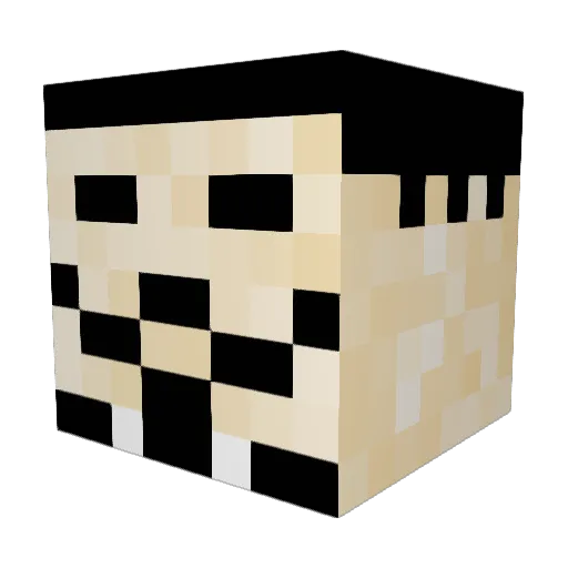Vaksy155 Minecraft avatar head, 3D render