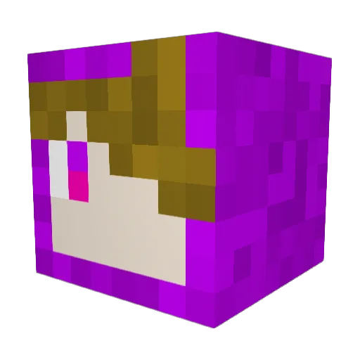 Vakut Minecraft avatar head, 3D render