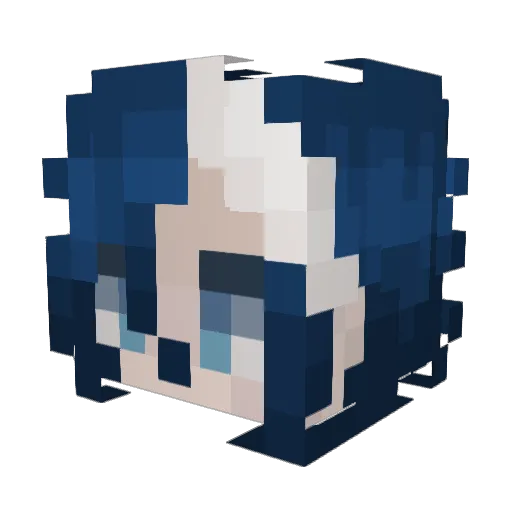 Val1ant Minecraft avatar head, 3D render