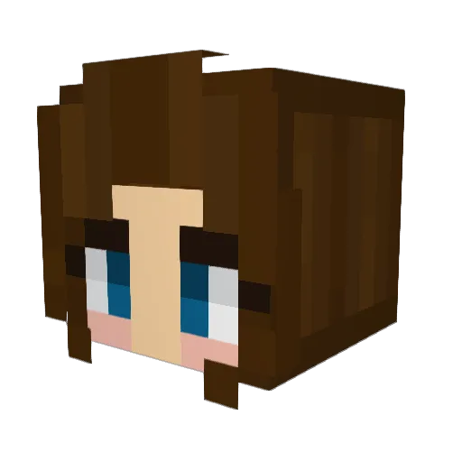 Val3ria10 Minecraft avatar head, 3D render