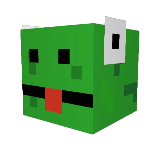 ValFindsDiamonds Minecraft avatar head, 3D render