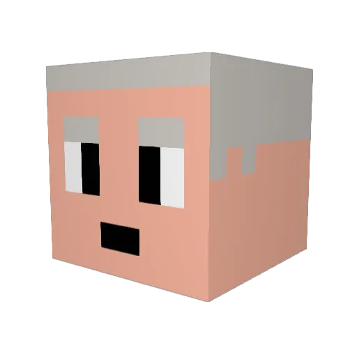 ValHamZ Minecraft avatar head, 3D render