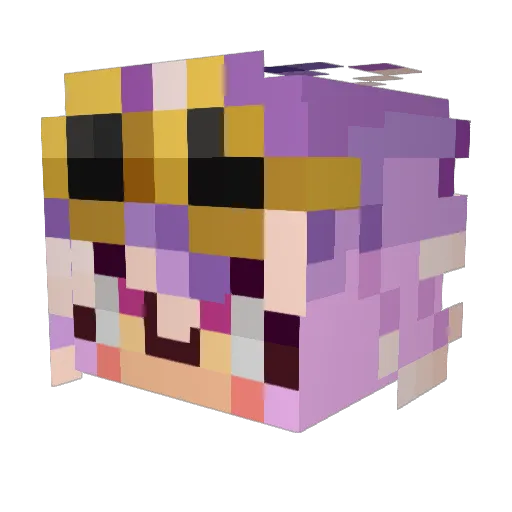 ValKachii Minecraft avatar head, 3D render