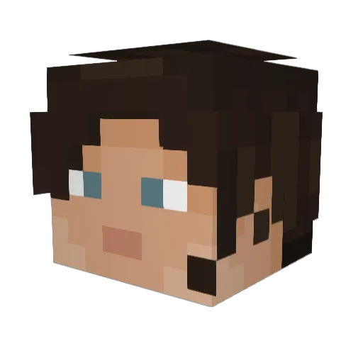 ValShaldomee Minecraft avatar head, 3D render