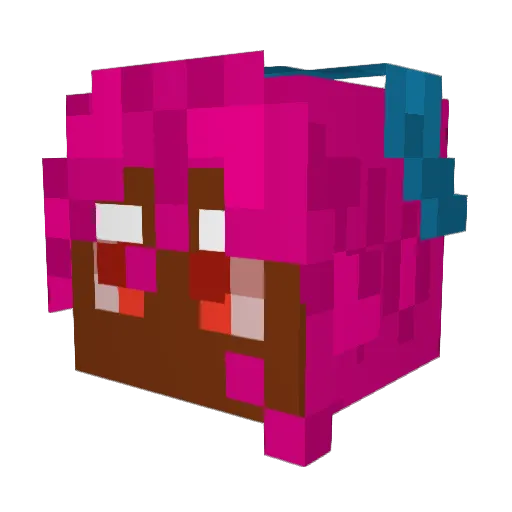 ValStarz Minecraft avatar head, 3D render