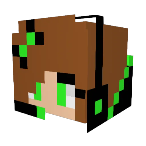 ValValSWINDLE Minecraft avatar head, 3D render