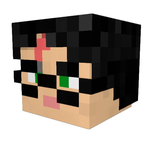 Val_539 Minecraft avatar head, 3D render