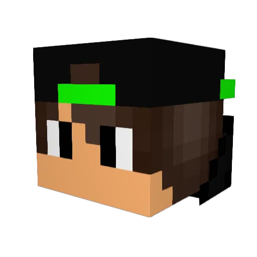 Val_Gamer02 Minecraft avatar head, 3D render