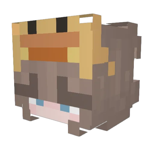 Val__1409 Minecraft avatar head, 3D render