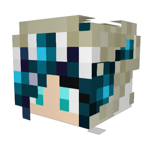 Vala0601 Minecraft avatar head, 3D render