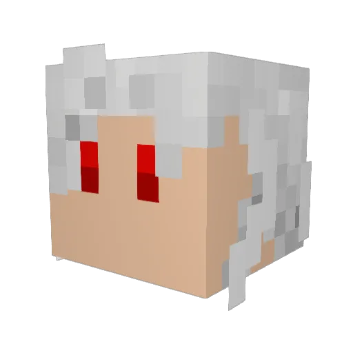 Valadif Minecraft avatar head, 3D render