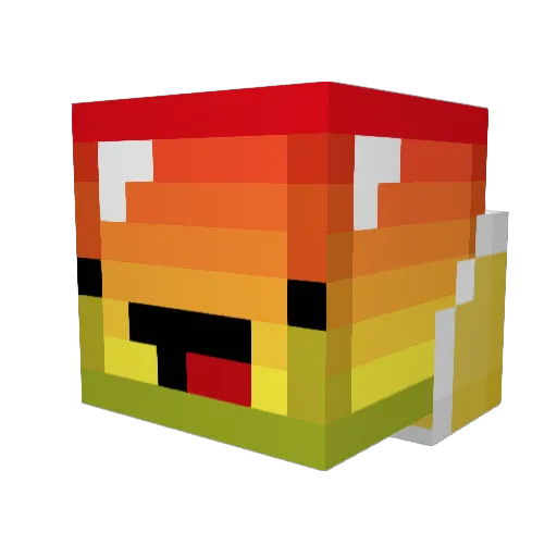 Valaki Minecraft avatar head, 3D render