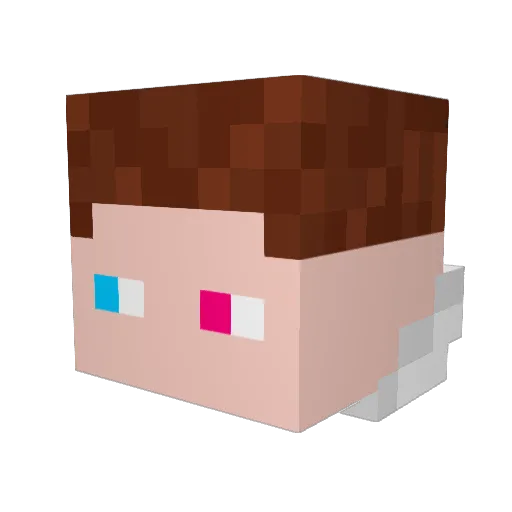 Valantang Minecraft avatar head, 3D render