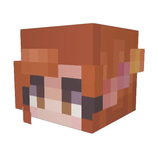 Valanthe23 Minecraft avatar head, 3D render