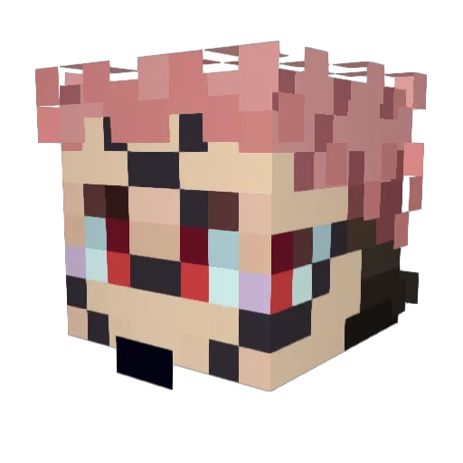 Valar97 Minecraft avatar head, 3D render