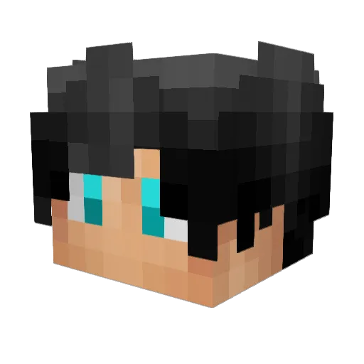 Valarthh Minecraft avatar head, 3D render