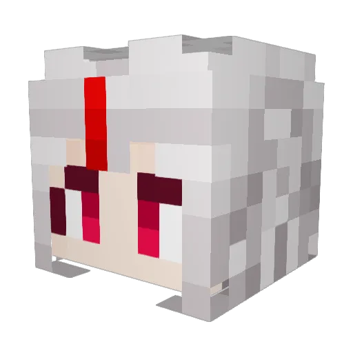 ValasiaChess Minecraft avatar head, 3D render